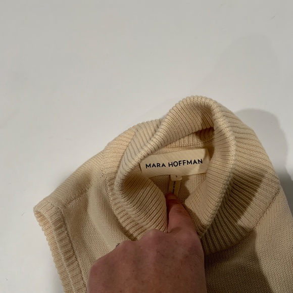 MARA HOFFMAN Elle turtleneck sweater dress belted size small - Picture 4 of 6